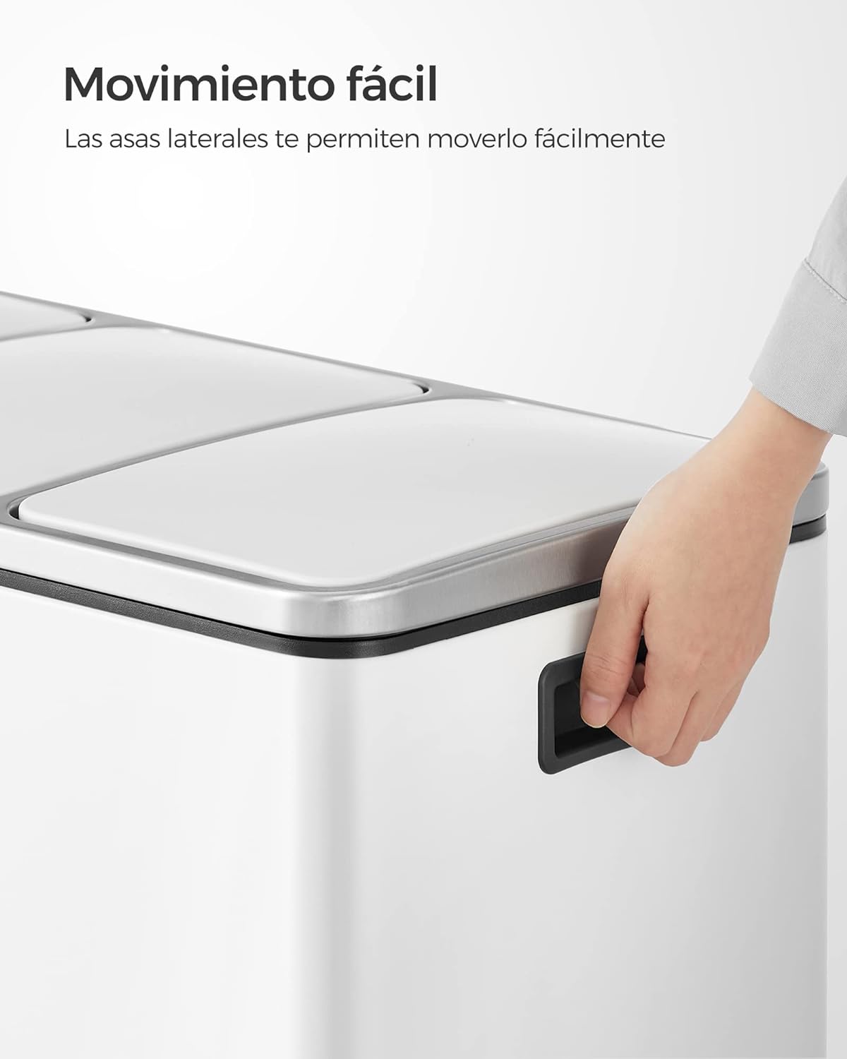 Songmics Cubo de Basura para Reciclaje, 3 x 18L