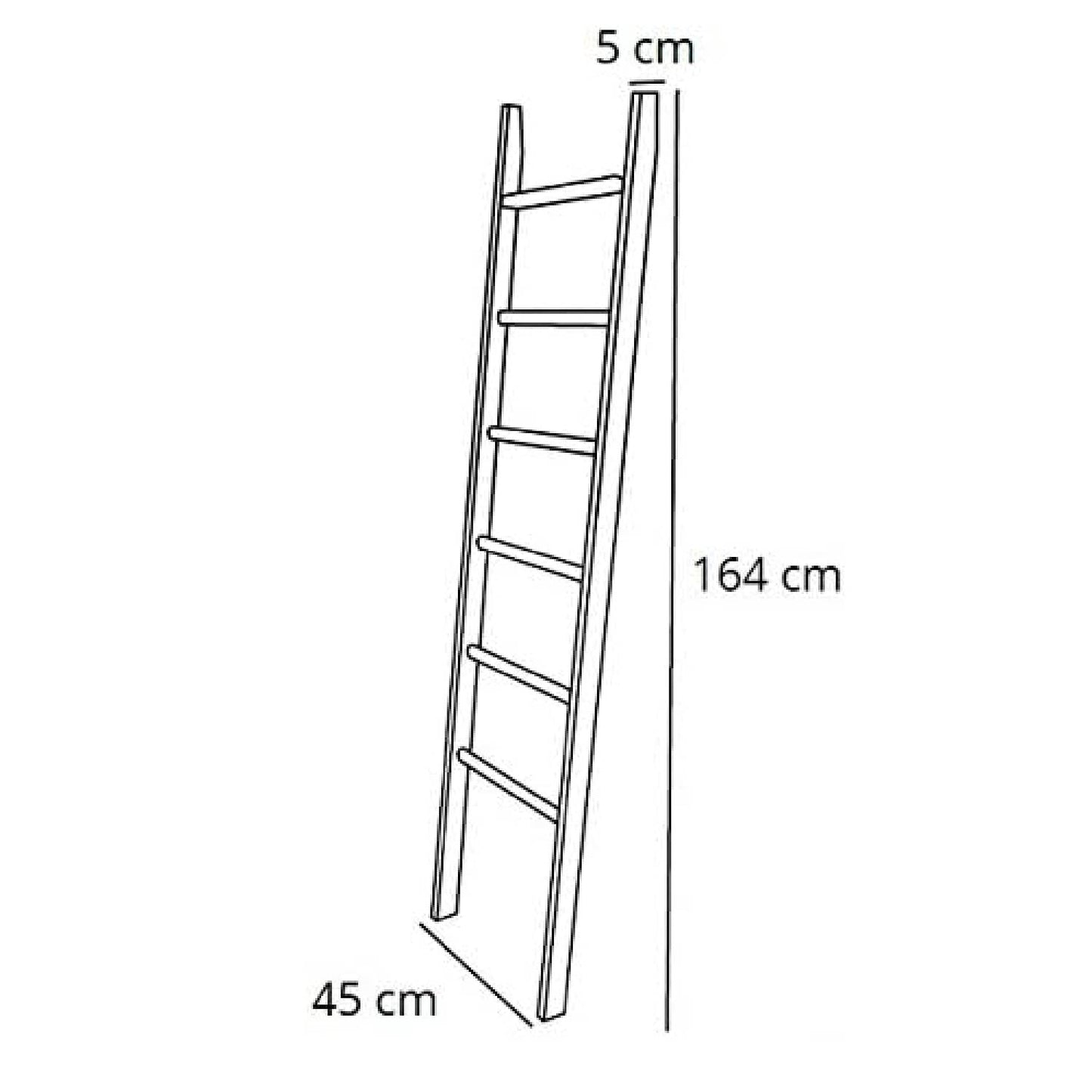 Toalleros de pie AXEL, Toallero baño, soporte para toallas, Toallero, 5 niveles, superficie de almacenamiento, blanco, ARIT, 4