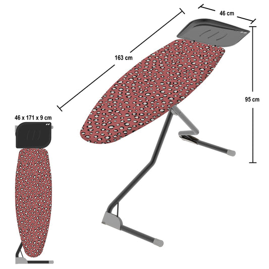 Tabla de planchar, Tabla de planchar plegable, 120x40 cm, altura regulable hasta 95 cm, funda 100% algodón, Colombo ATLANTIC , 2