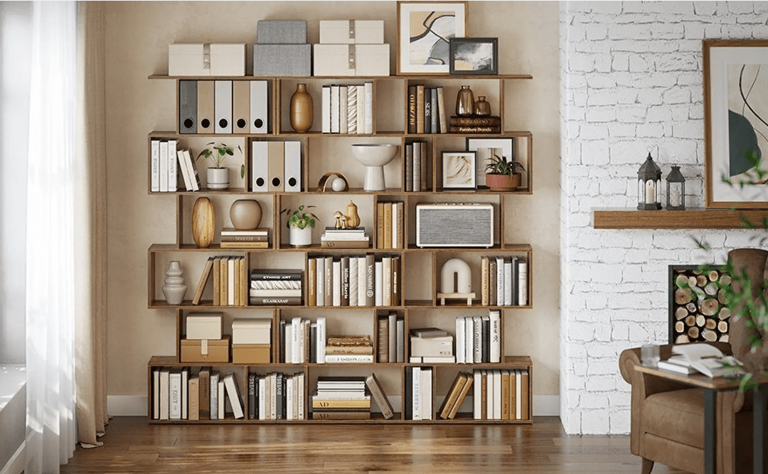 Estanteria, Estanteria Libreria, Biblioteca, Librería de 6 Niveles, Estantería de Exposición, Armario de Libros, VASAGLE, 7