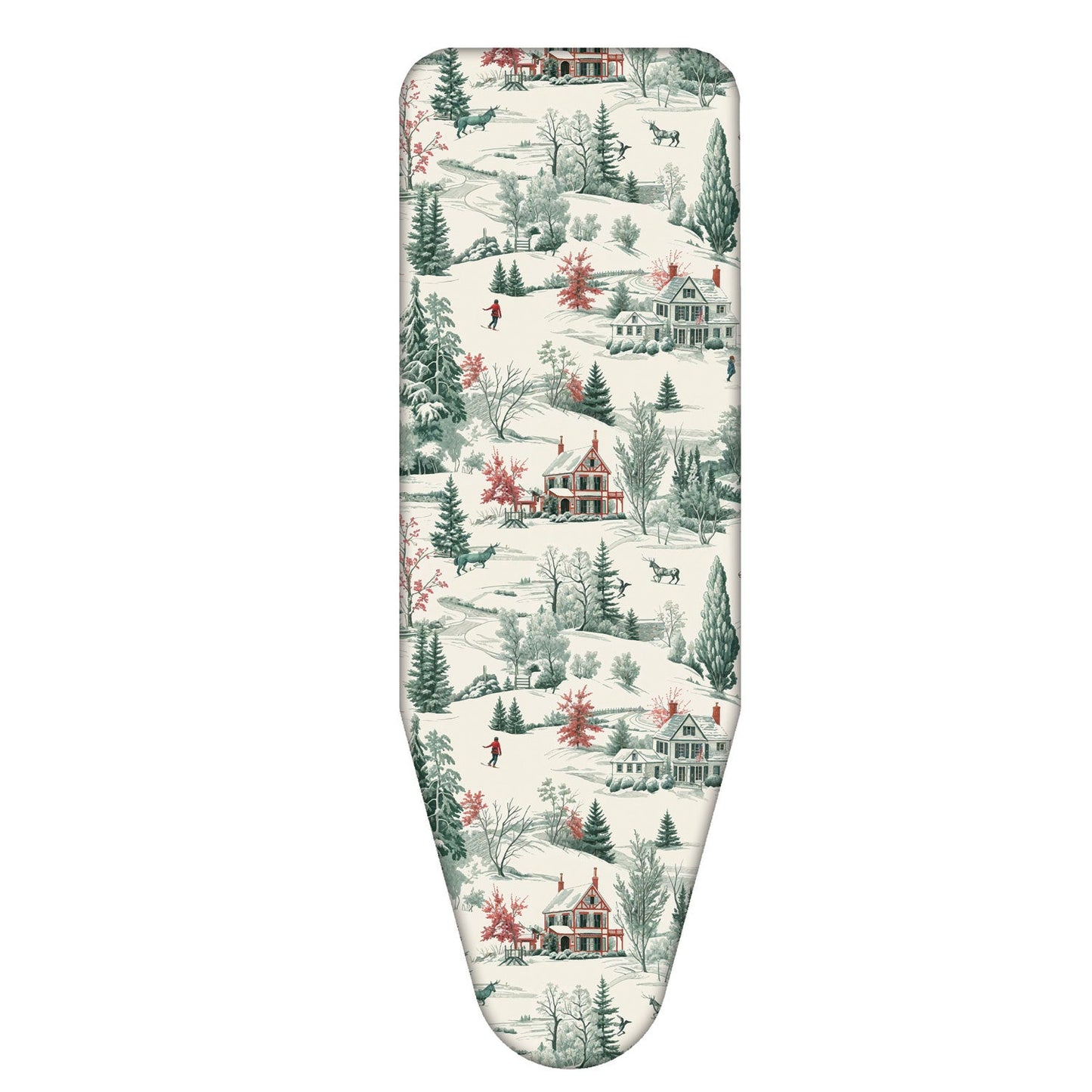 Funda Tabla Planchar, tamaño XL, 140×55 cm, 2 capas, algodón 100 % y molton, clip de fijación, Hecha en Italia, Colombo Winter Alps, 4