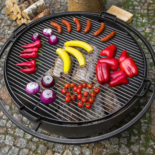 Cook King - Parrilla con 4 asas de acero crudo para brasero - Diá. 60 cm | 70 cm | 80 cm, 2