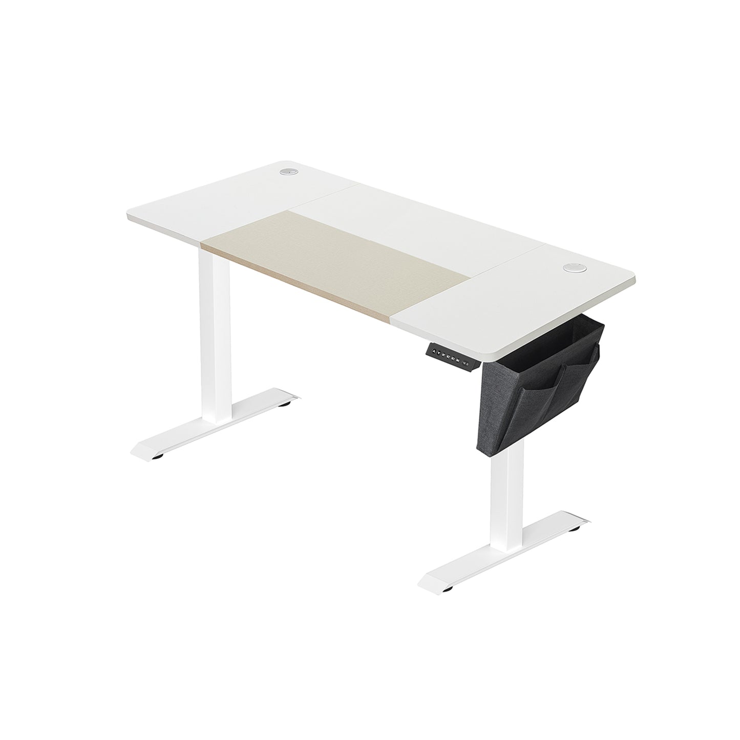 Escritorio elevable, Eléctrico, 60x140x(72-120) cm, Mesa regulable en altura, Memoria con 4 Alturas, Blanco SONGMICS, 8