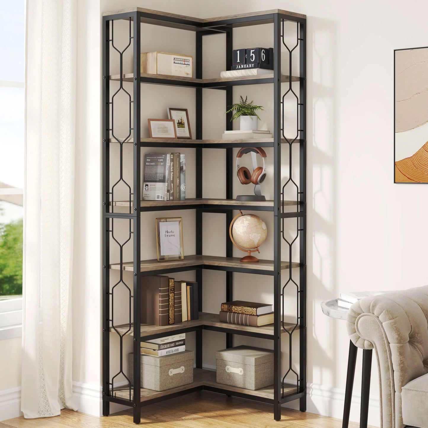 Estanteria Esquinera, Estanteria, Estanteria Libreria, Tribesigns