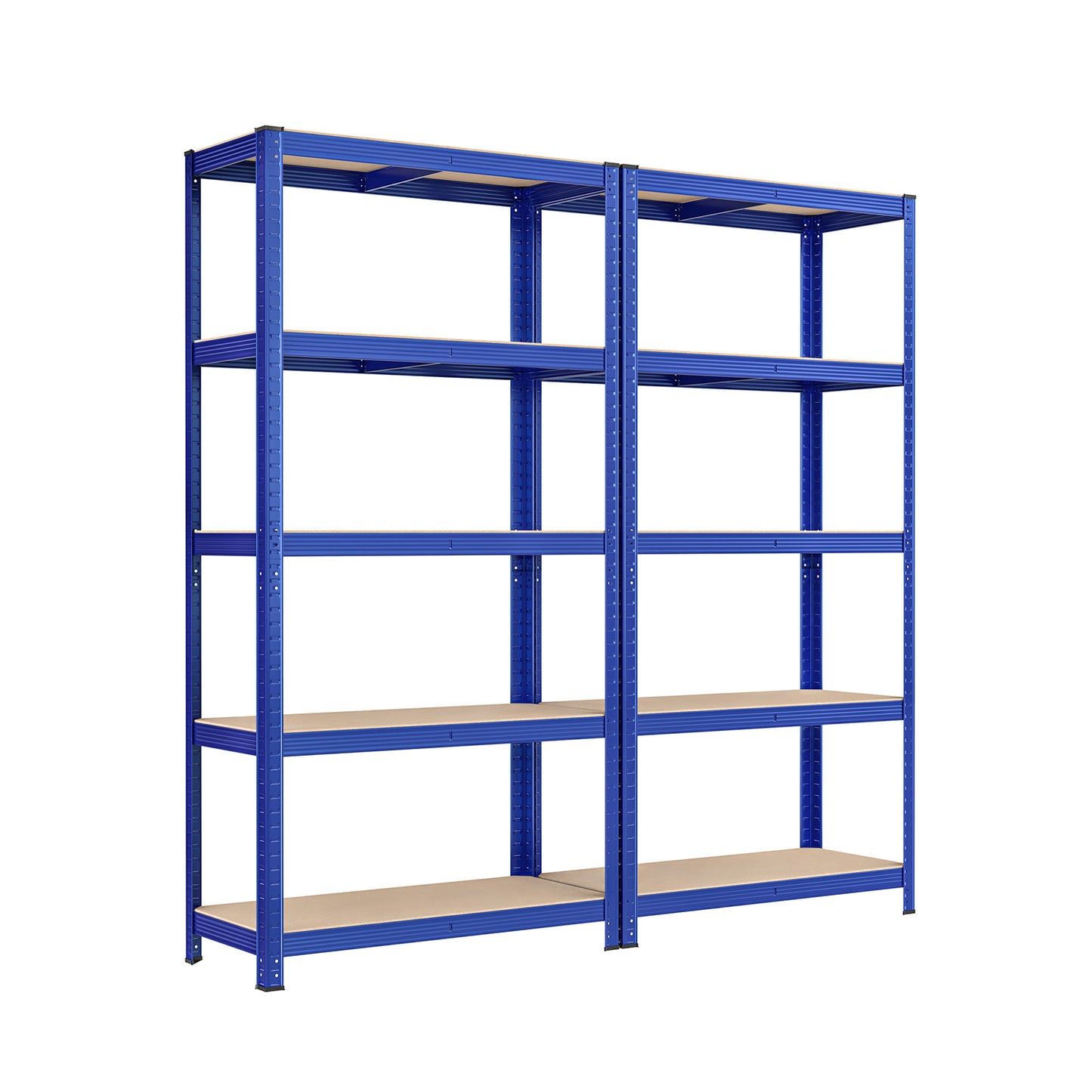 Estanteria, Juego de 2, Estantería metálica, 5 Niveles, 40x90x180cm, Estanterias trastero, Carga de 875 kg, Azul, Songmics, 2