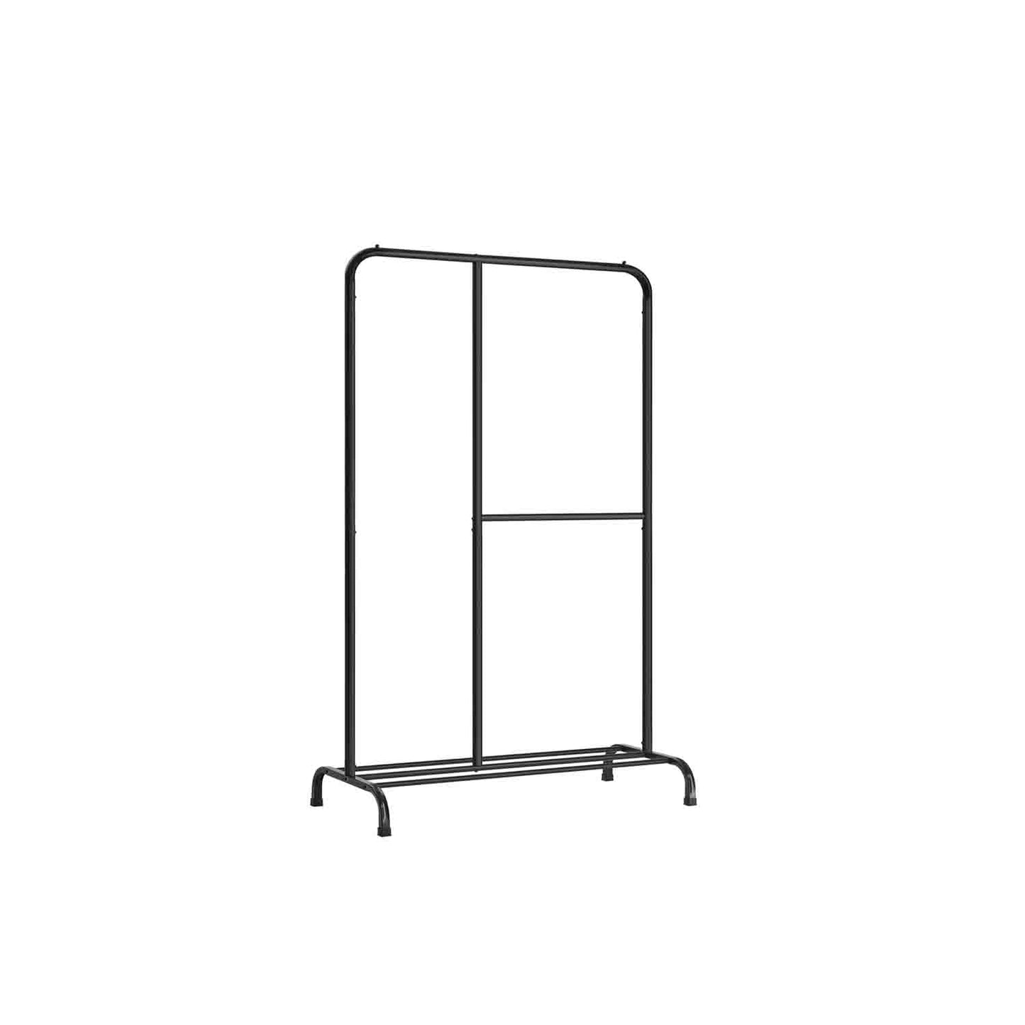 SONGMICS - Burro Ropa, Perchero Burro, Burros para ropa, Capacidad de Carga de hasta 100 kg, con Barra Ajustable, Negro, 2