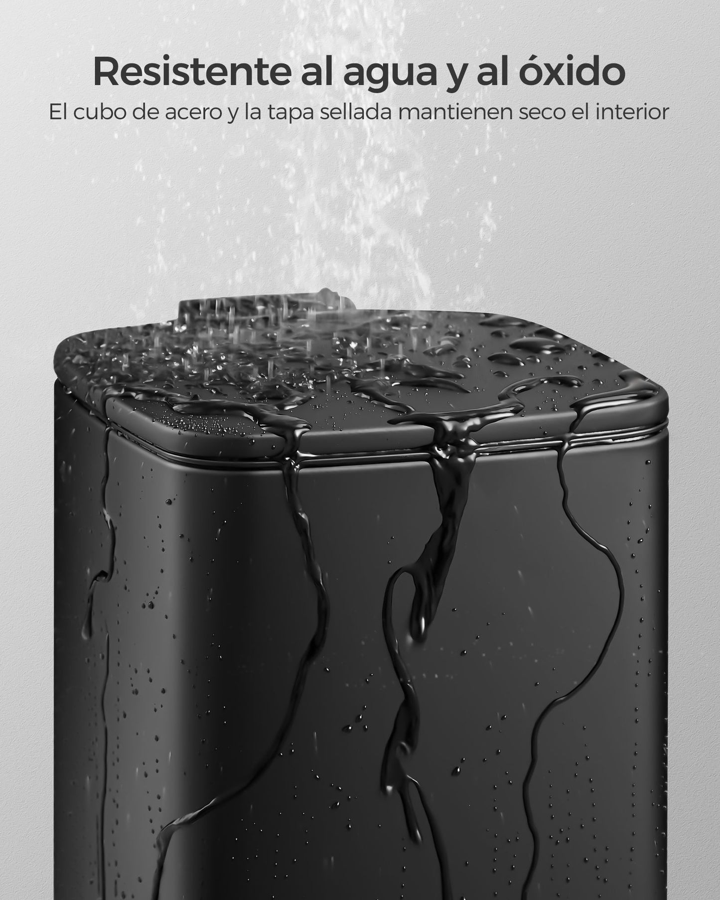 Cubo de Basura, de Baño, 8 L, Cubo basura cocina, con Pedal, para Espacios Pequeños, con Tapa de Cierre Suave, SONGMICS, 1