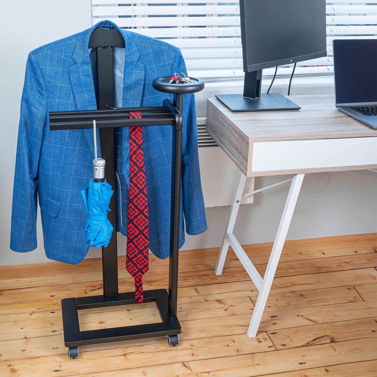 Galán de Noche, Galan de noche mueble, Galán de noche para dormitorio Antiguo, Madera, Negro, Tatkraft Baron, 10