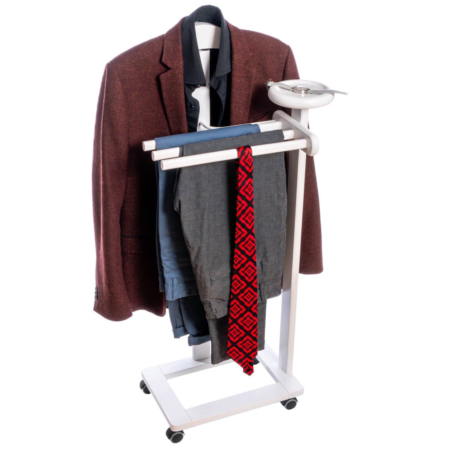 Galán de Noche, Galan de noche mueble, Galan de noche moderno, para dormitorio Antiguo, Madera, Blanco, Tatkraft Graf, 11