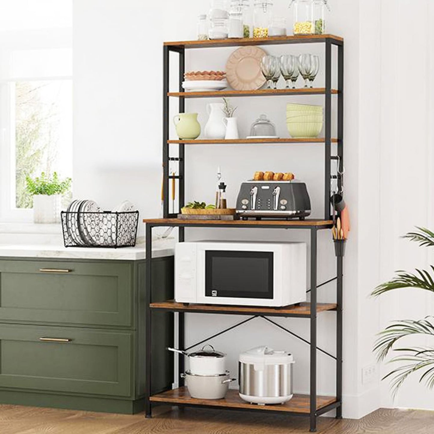 Estanteria cocina, Estanterias metalicas, 6 Niveles, VASAGLE