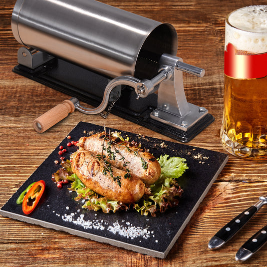 Embutidora manual, 3,6L, Embutidora de Salchichas, Máquina Picadora Relleno de Chorizo 4 Tubos de Llenado, Costway, 2