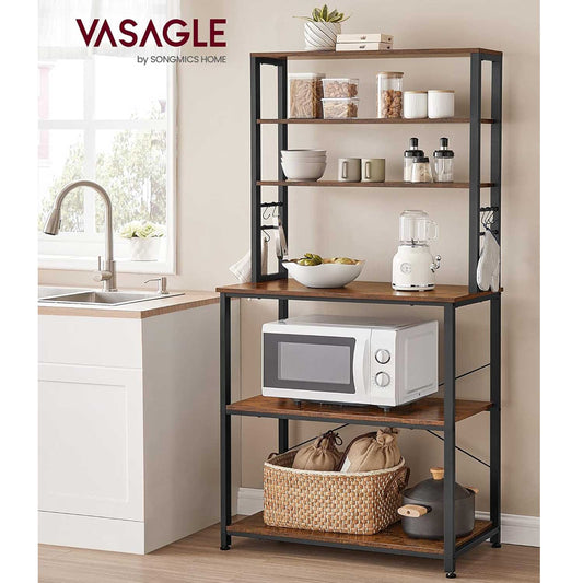 Estanteria cocina, Estanterias metalicas, 6 Niveles, VASAGLE, 6