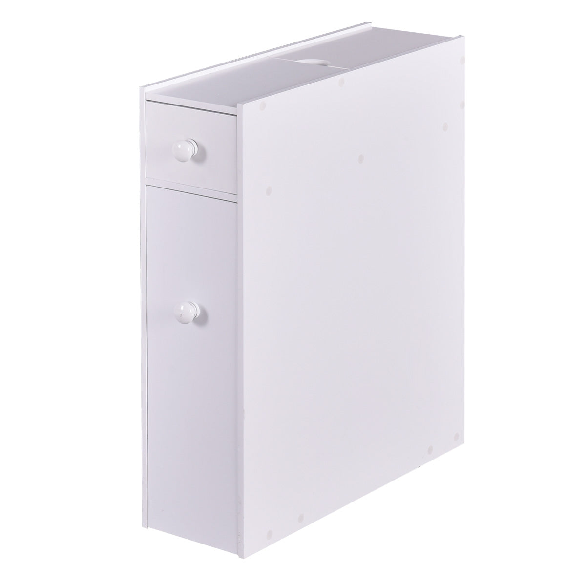 Armario baño, Mueble auxiliar baño, Estanterias almacenaje, 16 x 48,5 x 58 cm, Blanco, Costway, 1