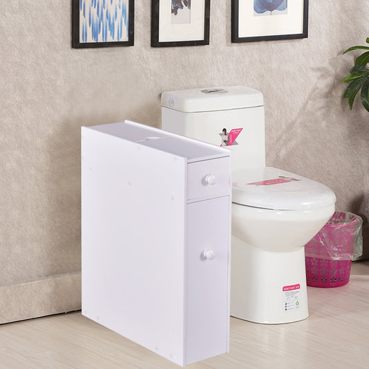 Armario baño, Mueble auxiliar baño, Estanterias almacenaje, 16 x 48,5 x 58 cm, Blanco, Costway, 2