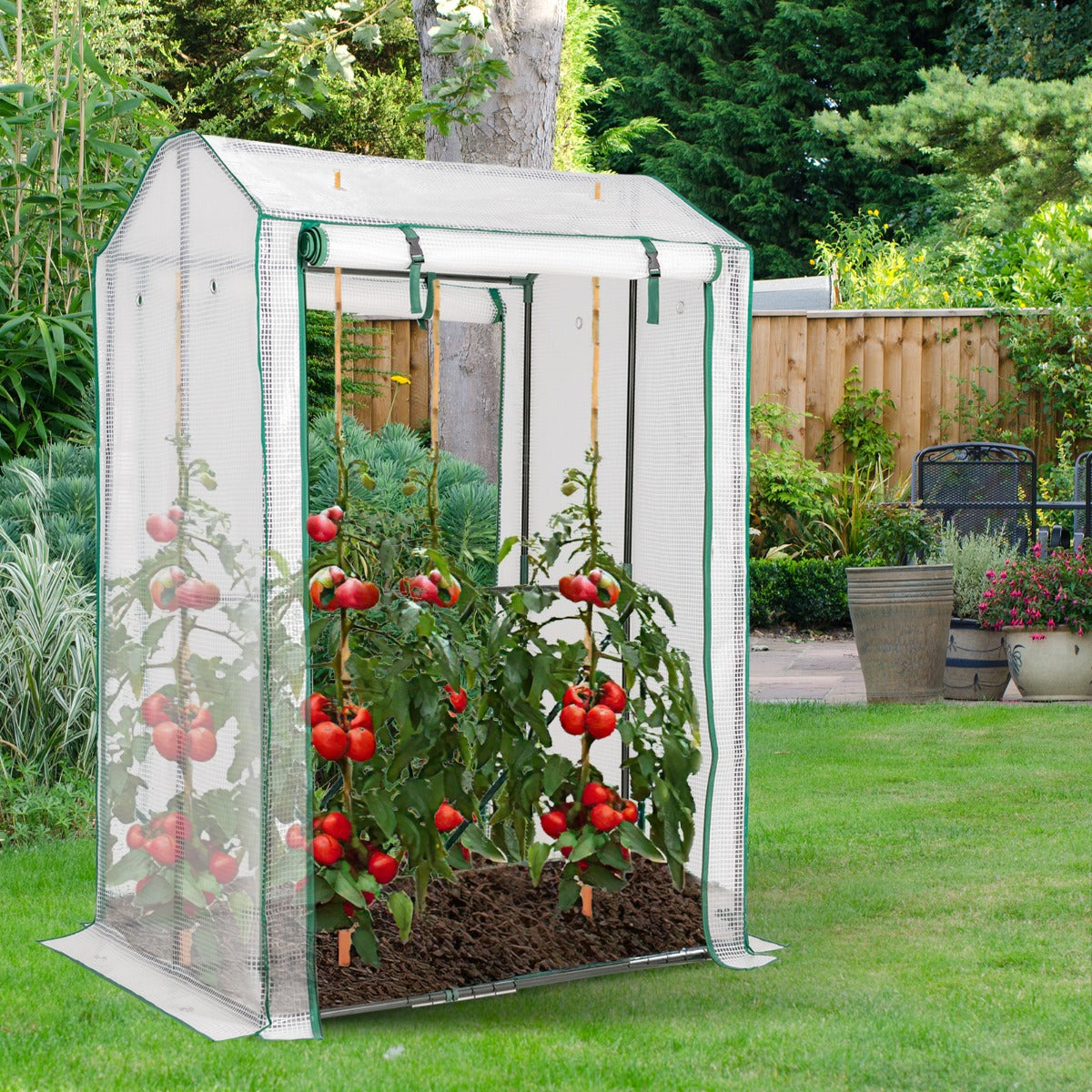 Mini Invernadero Portátil Para Plantas - 69x49x92 Cm, Cubierta De PVC Transparente, Para Interior Y Exterior, Ideal Para Plantas Pequeñas Y Suculentas