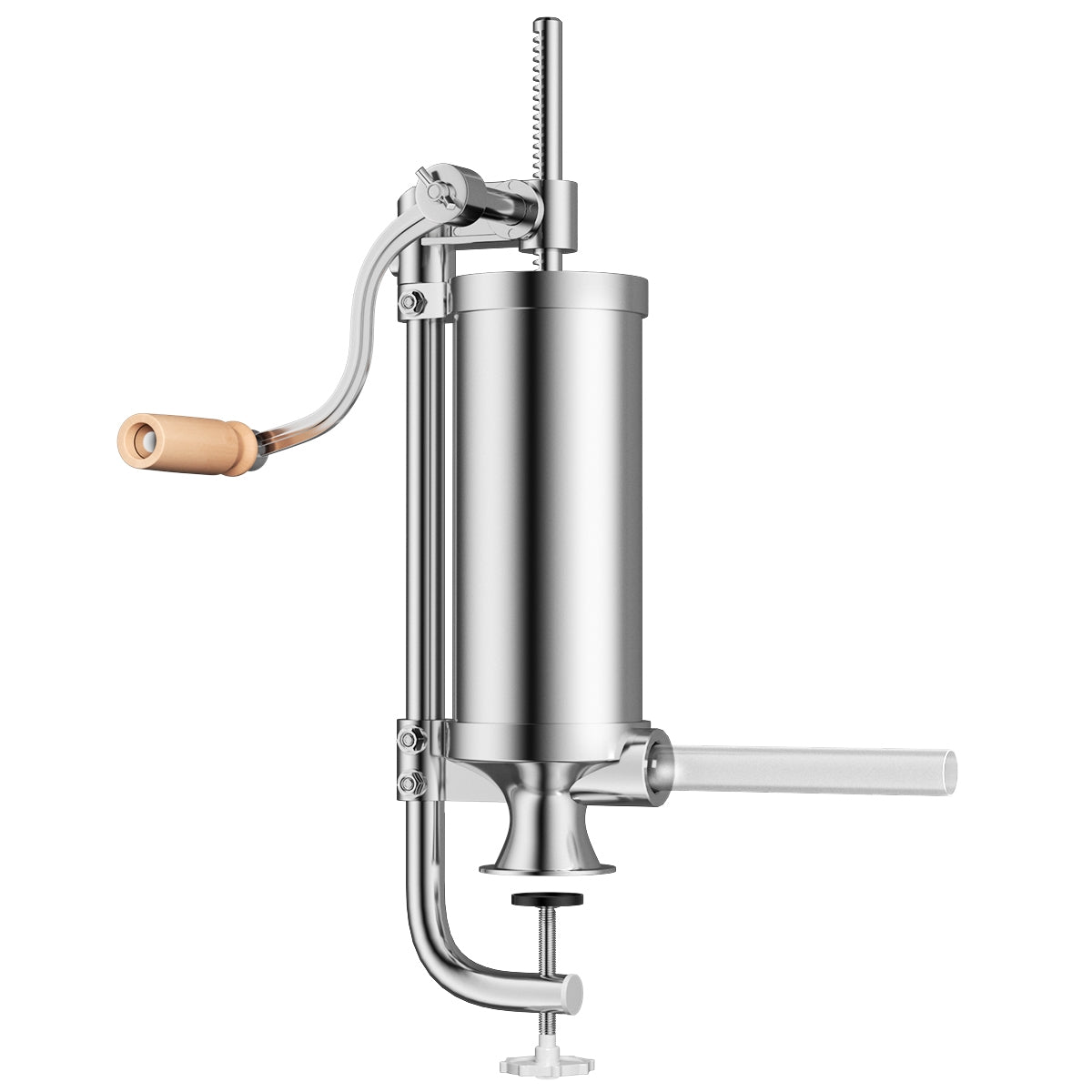 Embutidora manual, 3L, Máquina embutidora de salchichas, Jeringa de salchicha con 4 tubos de llenado, Costway, 1