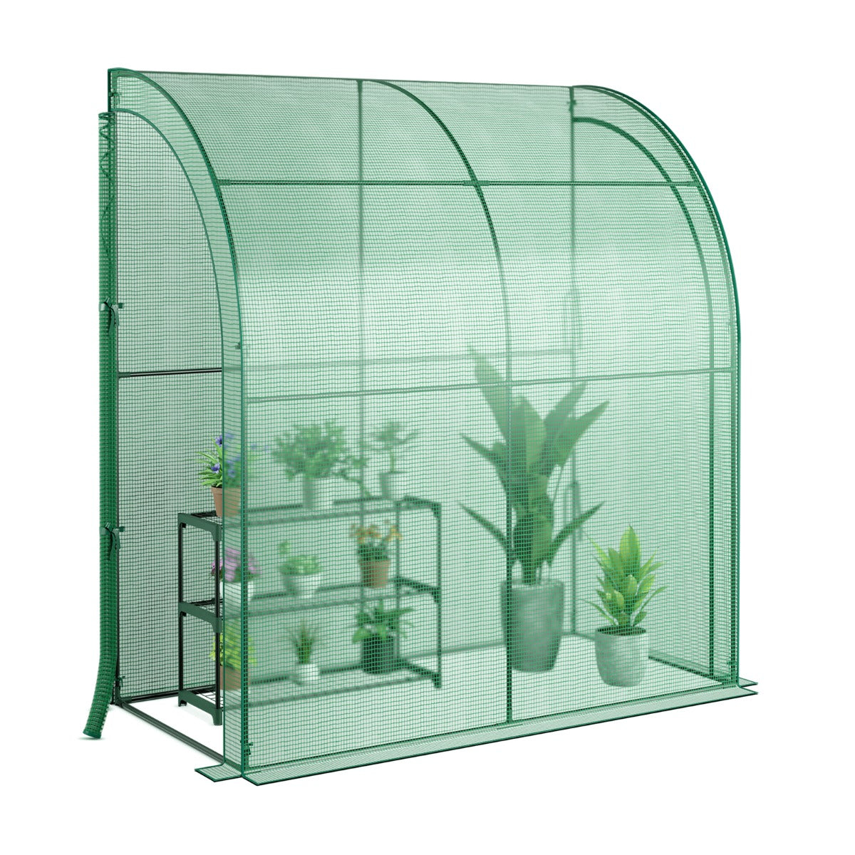 Invernadero, con Estante, Invernadero Pequeño, para Flores Invernadero de Pared Portátil, Costway, 1