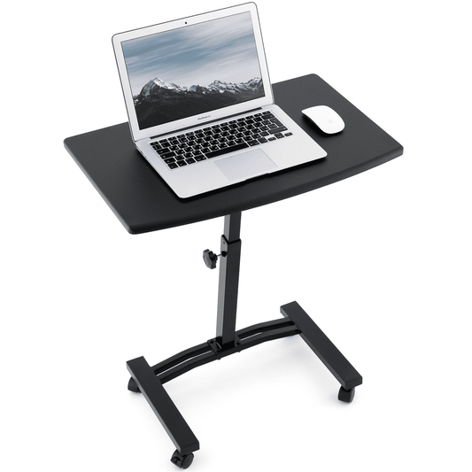 Mesa laptop, Mesa para ordenador, Acero, MDF de alta calidad, Altura ajustable (52-84 cm), 4 ruedas, Tatkraft Dream