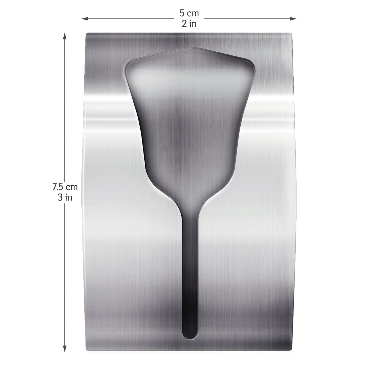 Tatkraft Ida Colgadores Adhesivos para Toallas, Set de Toalleros de 4 Unidades, Hasta 5 kg, Acero Inoxidable
