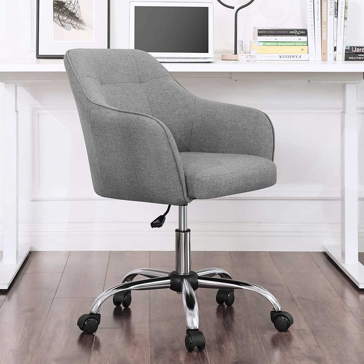 SONGMICS, Sillón - Silla de oficina ergonómica, Silla con ruedas, silla de oficina, Silla de malla 1