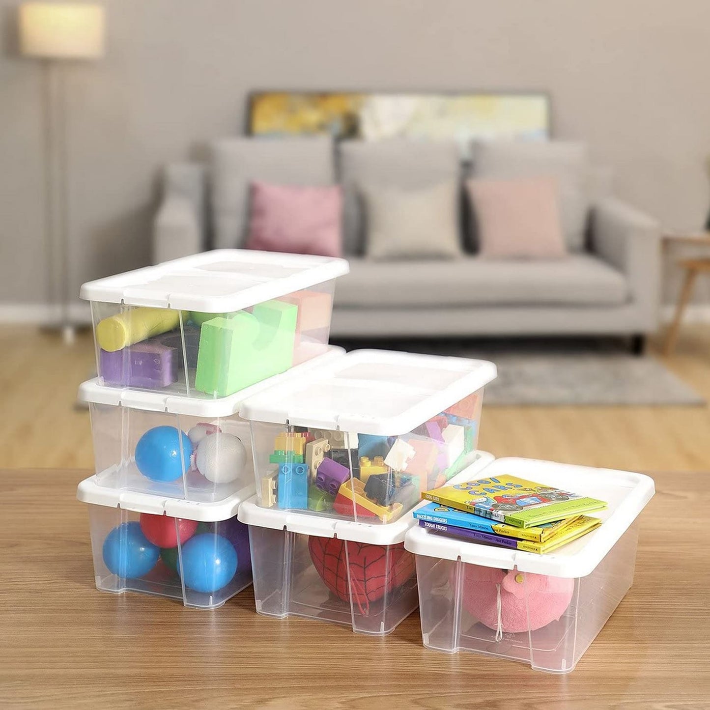 Juego de 12 Cajas con Tapa para Zapatos, Almacenamiento Versátil