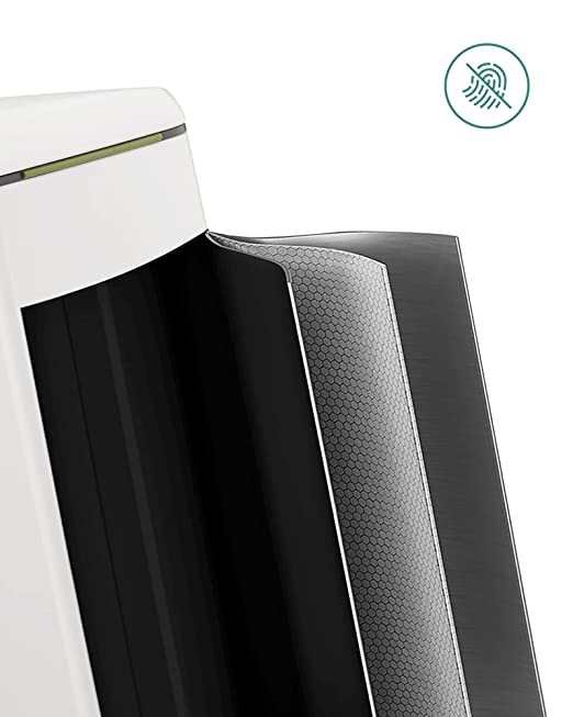 Songmics Cubo de Basura con 2 Compartimentos de 20L con Sistema de Reciclaje