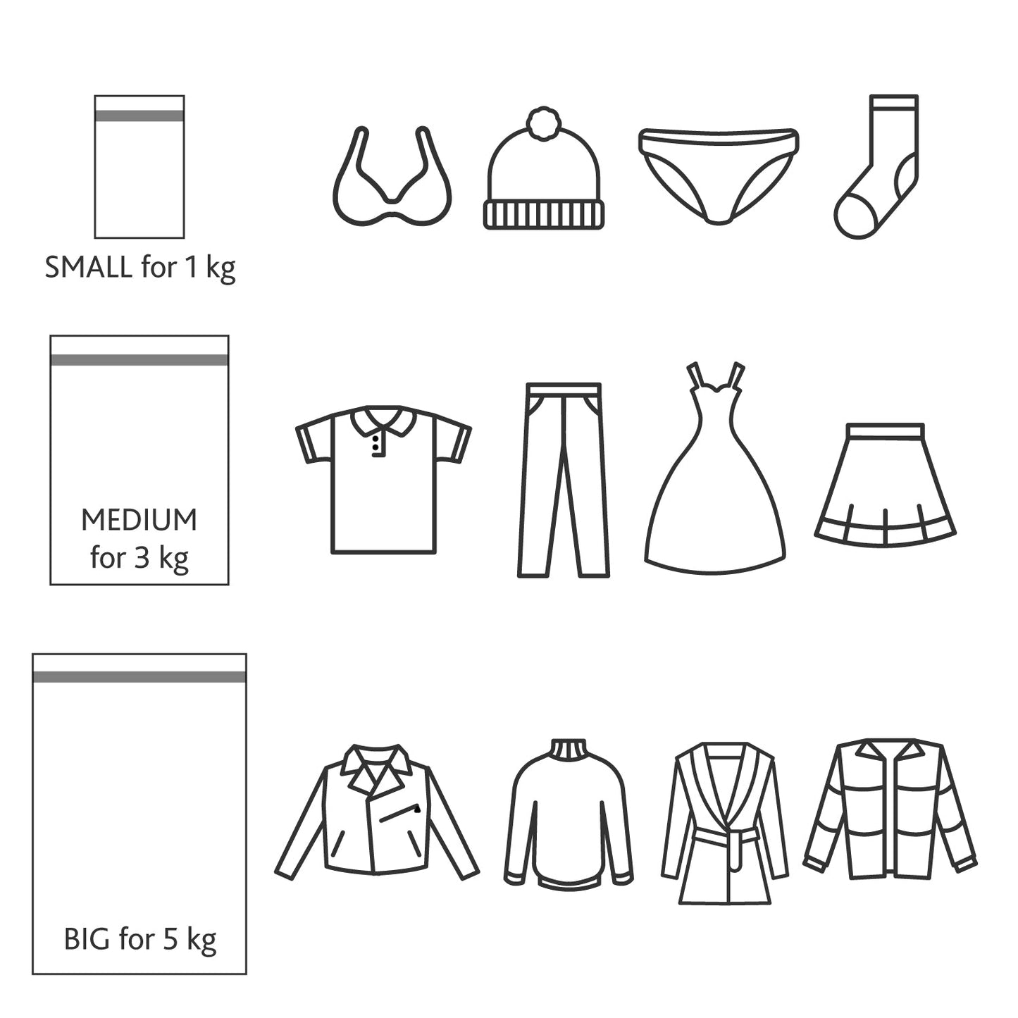 Set de 3 Bolsas Protectoras para Lavadora para Proteger Ropa Delicada