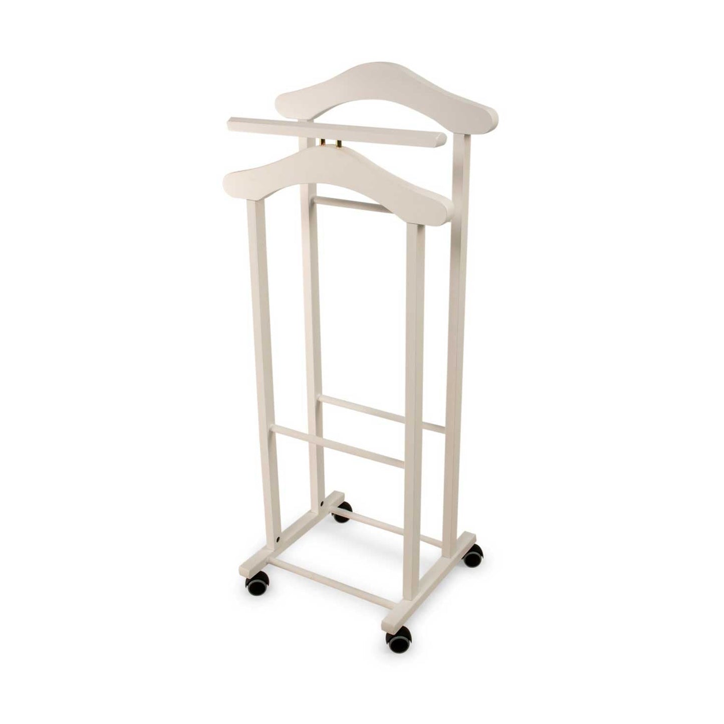 Galán de Noche para Dormitorio, Madera - Percha Doble - Color: Blanco, ARIT TRENDY, 4