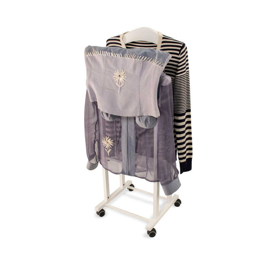 Galán de Noche para Dormitorio, Madera - Percha Doble - Color: Blanco, ARIT TRENDY, 1