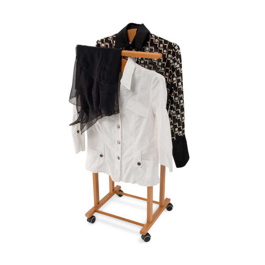 Galán de Noche para Dormitorio, Madera - Percha Doble - Color: Cerezo, ARIT TRENDY