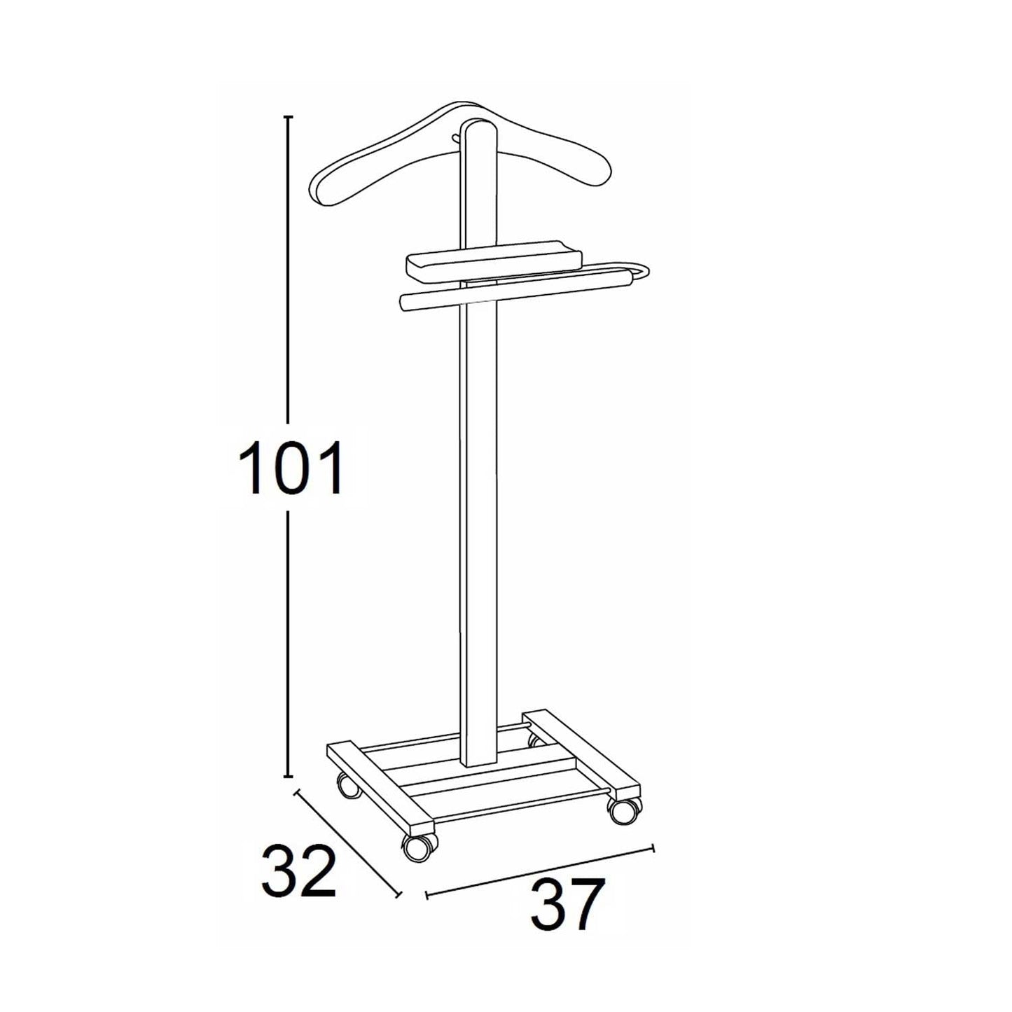 Galán De Noche En Madera, Color: Cerezo, ARIT JUNIOR, 2