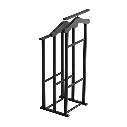 Galán de Noche para Dormitorio, Soporte Triple, Madera, Color: Negro, ARIT MAXI