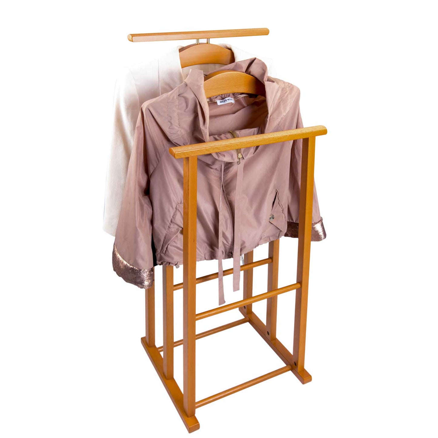 Galán de noche, Galán de Noche Moderno, Hecho de Haya, Perchero Pie para Trajes, de Hombre o Mujer, ARIT MAXI, 9