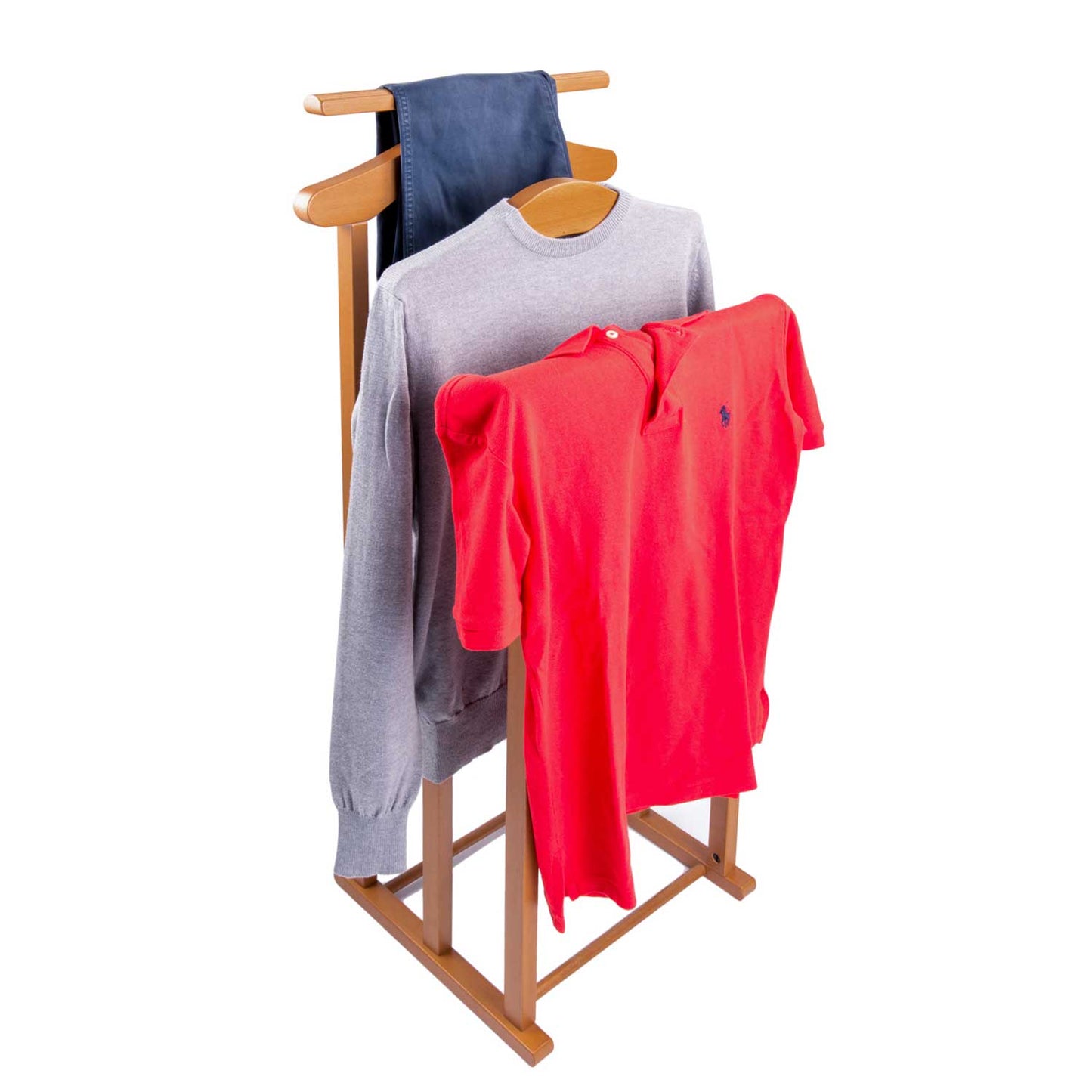 Galán de noche, Galán de Noche Moderno, Hecho de Haya, Perchero Pie para Trajes, de Hombre o Mujer, ARIT MAXI, 4