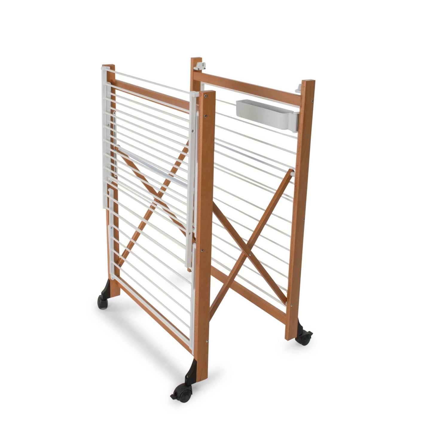 Tendedero ALIANTE, Madera - Plegable - Extensible - 24 m para Tender - Color: Madera de Cerezo Ar-It il Cuore del Legno