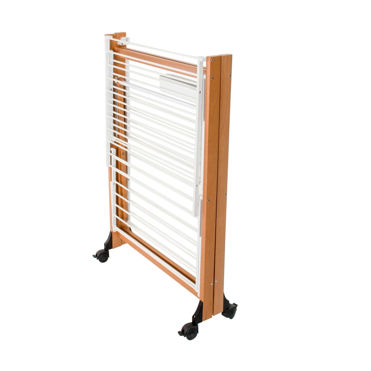 Tendedero ALIANTE, Madera - Plegable - Extensible - 24 m para Tender - Color: Madera de Cerezo Ar-It il Cuore del Legno