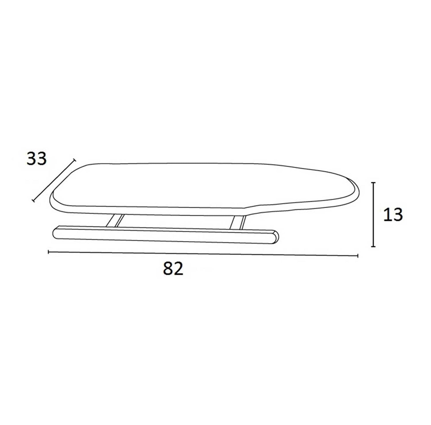 Tabla de planchar, STIROSVELTO, Tabla de planchar de mesa, plegable, Superficie de trabajo 85 x 32 cm, Cerezo, ARIT, 3