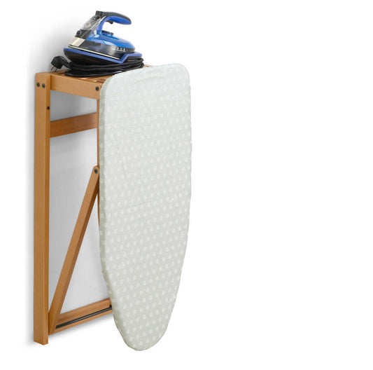 Tabla de planchar, STIROJOLLY, Tabla de planchar de madera, montaje en pared, plegable, 86 x 38 cm, ARIT, 1