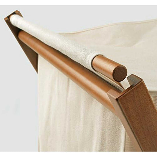 ARIT - Cesto ropa plegable BANNY, Cesto ropa sucia plegable en madera de haya maciza con tela de algodón, Ciliegio