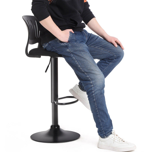 Taburetes de Bar Ajustables con Respaldo de Corona