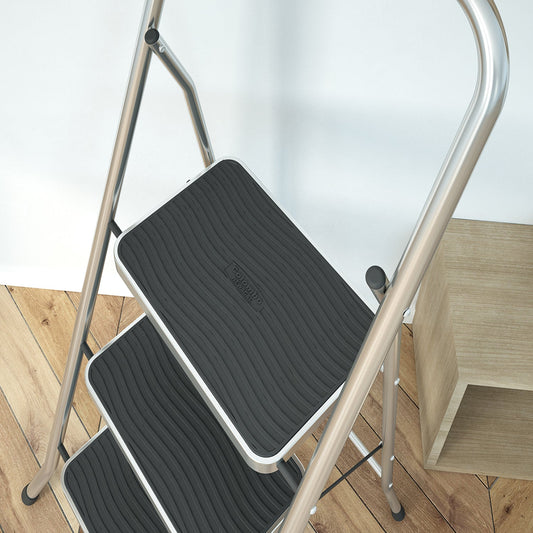 Escalera de 3 peldaños, Carga hasta 150kg, Ligero y resistente, Hecho en Italia, COLOMBO Secutity