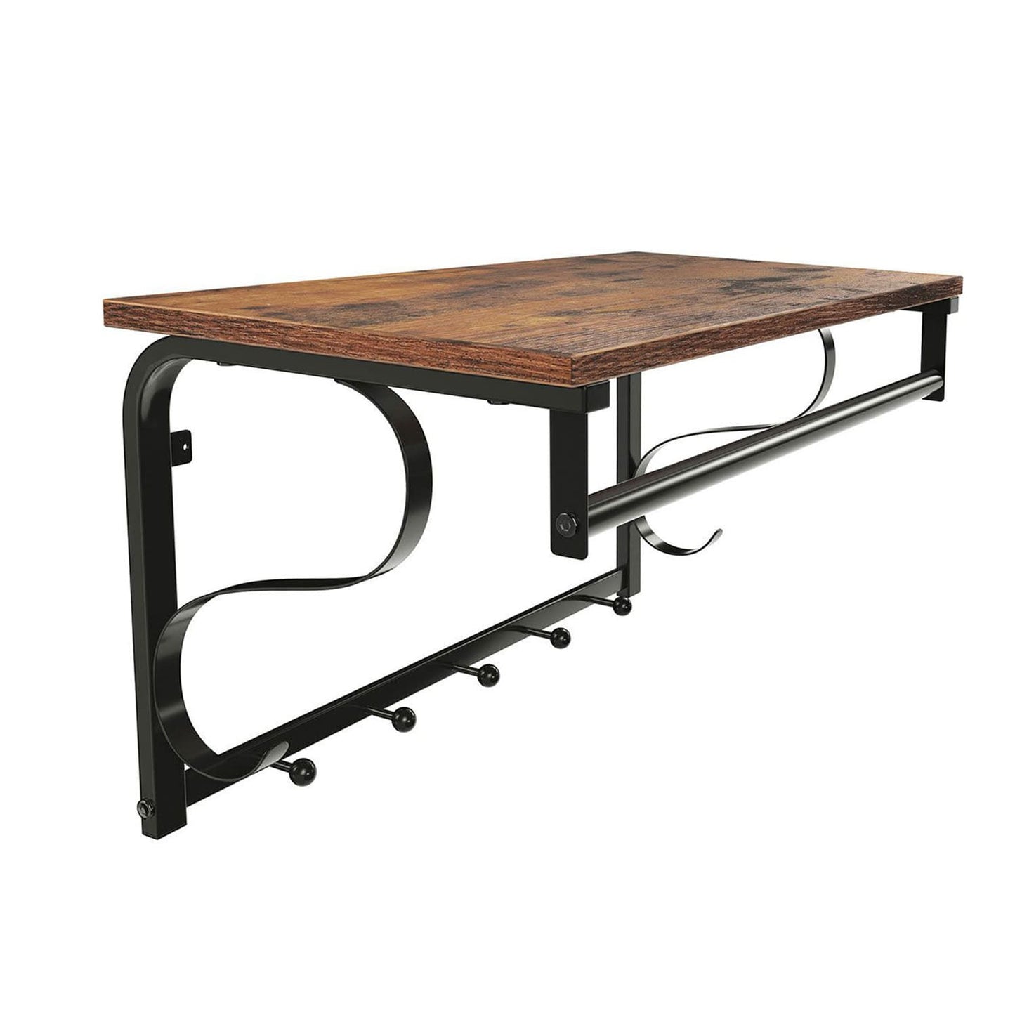 Perchero de Pared, con Estante y Ganchos, Vasagle, 1