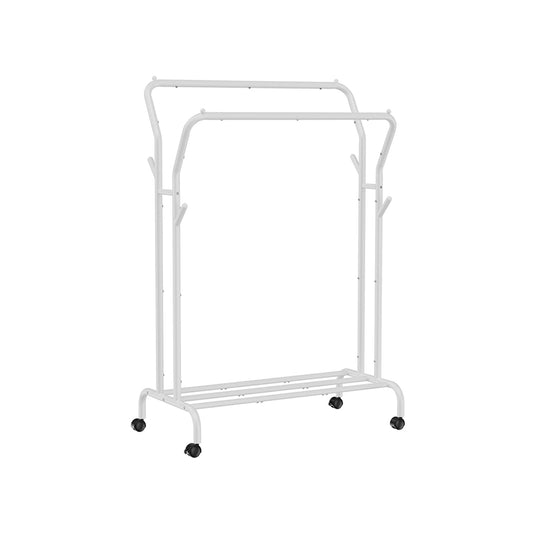 Burro para Ropa con Ruedas Blanco