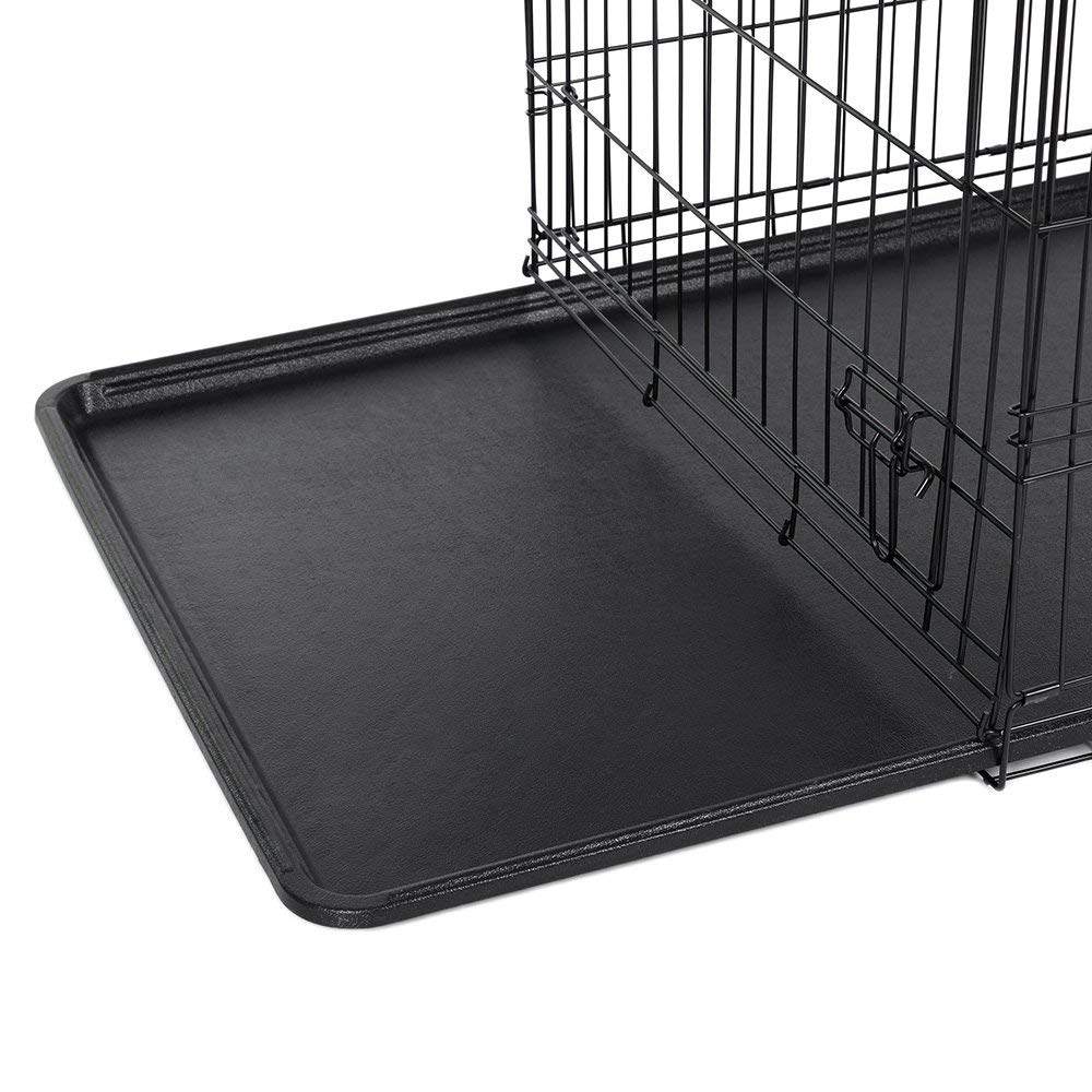 Feandrea Jaula Metálica Grande para Perros, Transportín Plegable, Negro