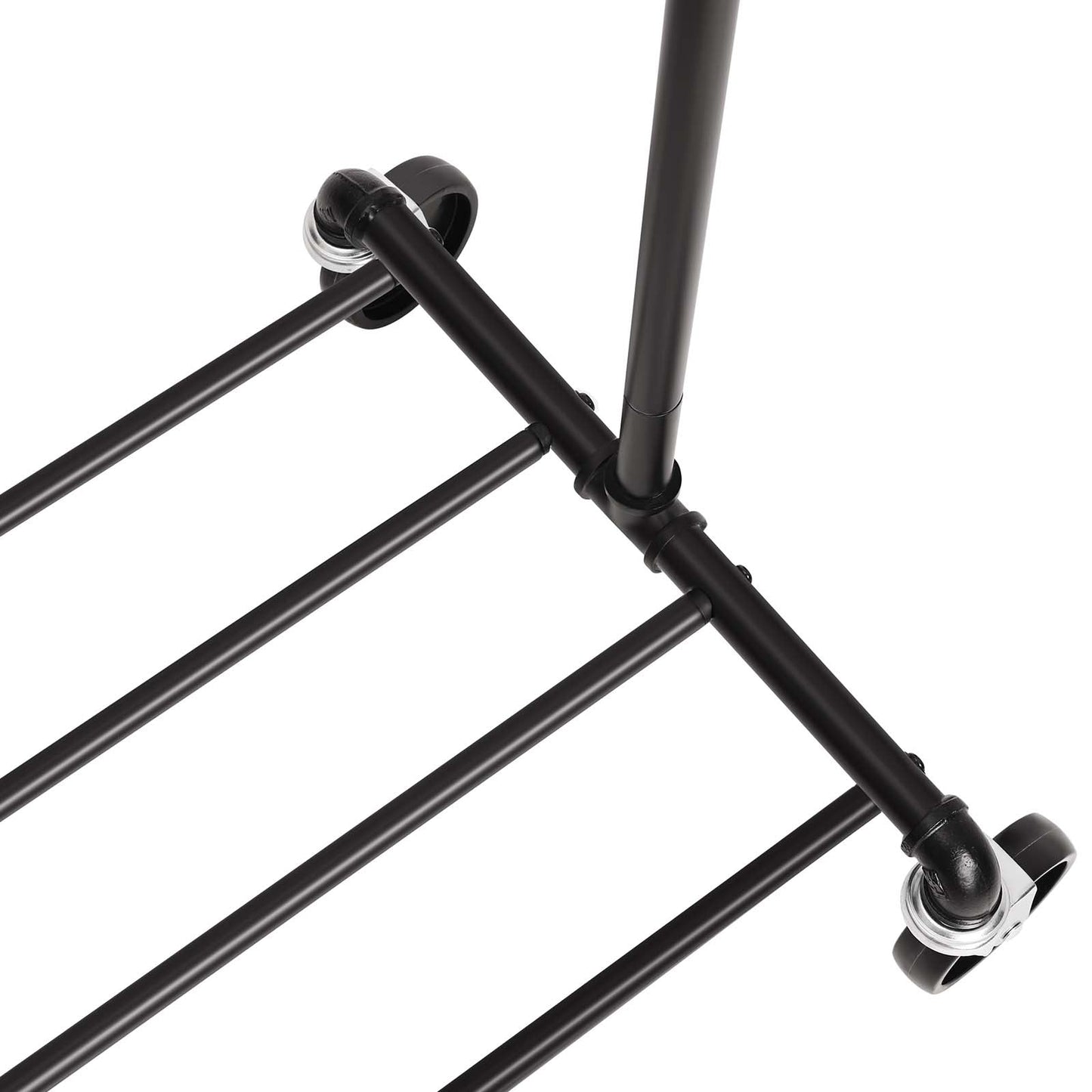Burro Ropa, Burro Ropa Resistente, Perchero Móvil con Estante, Capacidad de Carga de 90 kg, Songmics, 6