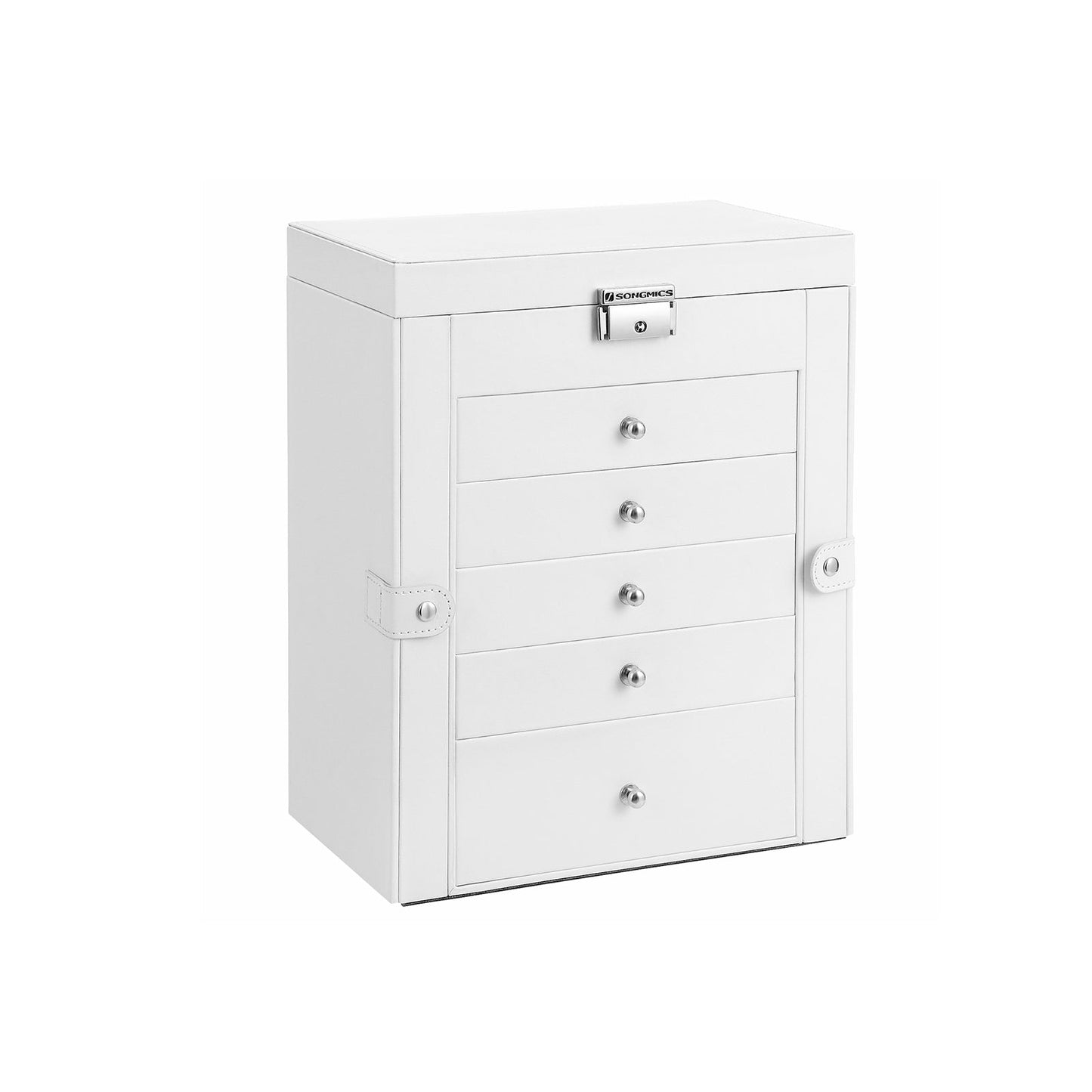 Songmics Caja Joyero Grande de 6 Niveles: Organización en un Solo Lugar