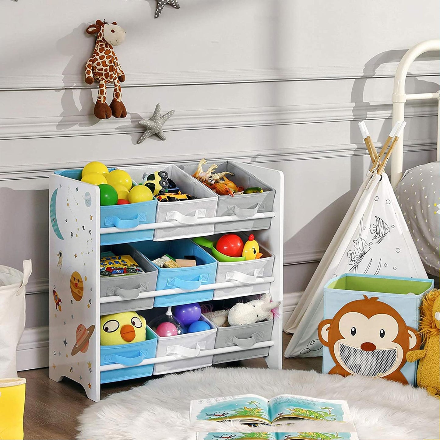 Estantería Infantil para Juguetes y Libros