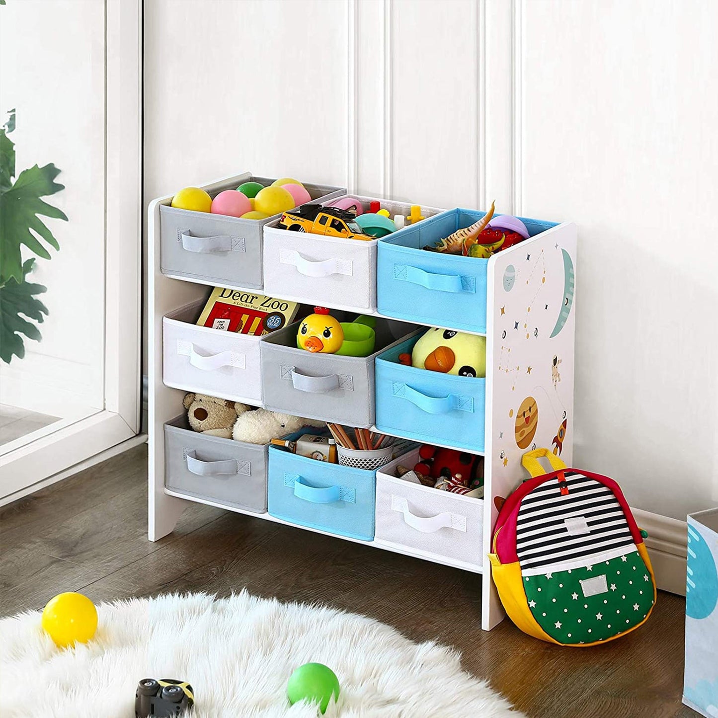 Songmics Estantería Infantil para Juguetes y Libros