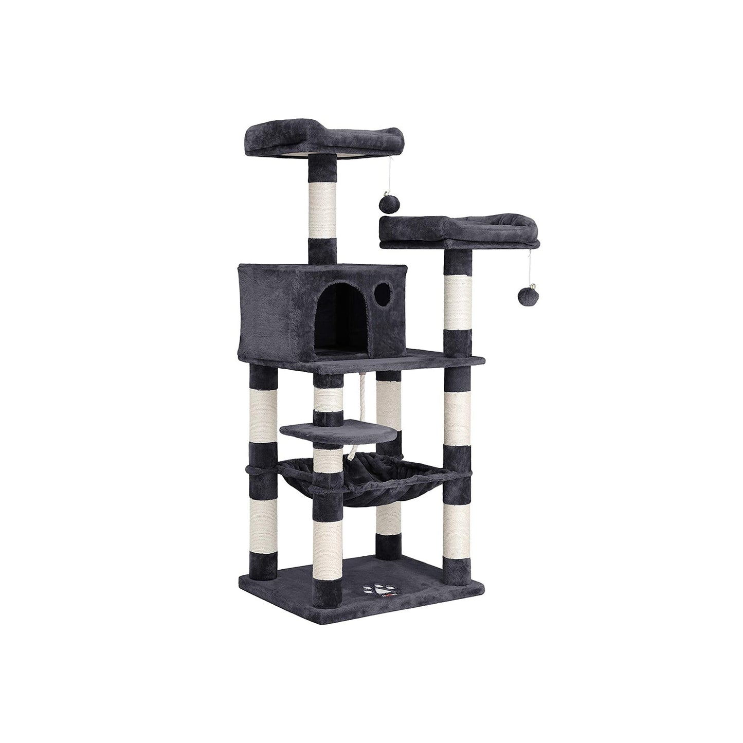 Torre para Gatos con 2 Plataformas de Felpa