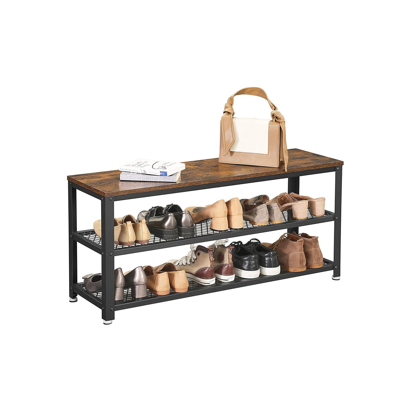 Zapatero con Asiento, 2 Niveles, Acero